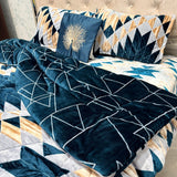 PREMIUM QUEEN SIZE 5 PCS REVERSIBLE QUILT SET