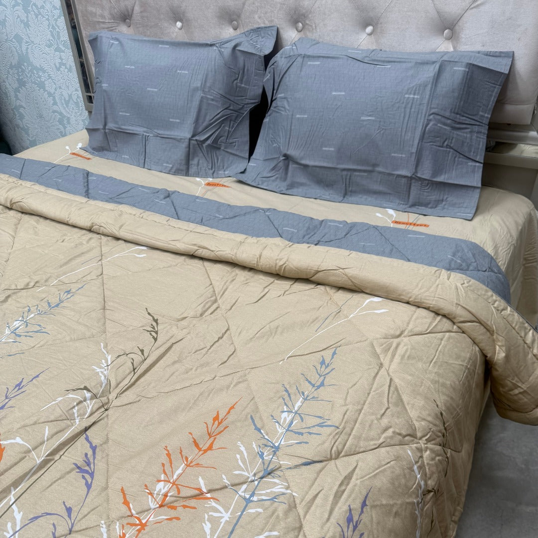 SUMMER PURE COTTON PREMIUM QUALITY 4 PCS KING SIZE COMFORTER SET