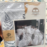 SUMMER SOFT GLACÉ COTTON 3 PCS FITTED SHEET FOR DOUBLE AND STANDARD QUEEN SIZE