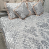 ROYAL DESINER BEDCOVER SET IN 5 PCS IN VELVET