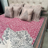 LUXURY JAIPURI 8-PIECE BAMBOO COTTON COMFORTER SET – SUPER KING SIZE