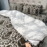 4-PIECE PREMIUM VELVET QUILT SET – SUPER KING SIZE LUXURY BEDDING