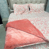 PREMIUM ENGLISH COLOUR KING SIZE 4 PCS DUVET COVER SET ( quilt cover set )