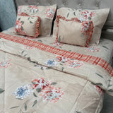 SUMMER GLACÉ COTTON QUEEN SIZE 6 PCS REVERSIBLE COMFORTER SET