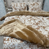 PRE ORDER ONLY WINTER WARM KING SIZE 4 PCS QUILT SET ( easily use on queen as well) available in 3 weeks ) HALF PAYMENT NOW AND HALF BEFORE WE POST THE ORDER (will contact on the given number for the balance )