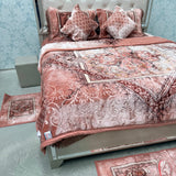 10-PIECE LUXURY QUEEN SIZE DESIGNER BLANKET SET – KING SIZE | FRINGED BEDDING SET WITH FLOOR MATS & MATCHING SLIPPERS