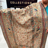 PAKISTANI DO RUKHA (ਦੋ ਰੁੱਖਾ )TRIPLYKANI PASHMINA REVERSIBLE SHAWL