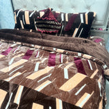 4-PIECE PREMIUM VELVET QUILT SET – SUPER KING SIZE LUXURY BEDDING