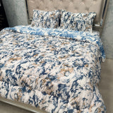 4-PIECE PREMIUM VELVET QUILT SET – SUPER KING SIZE LUXURY BEDDING