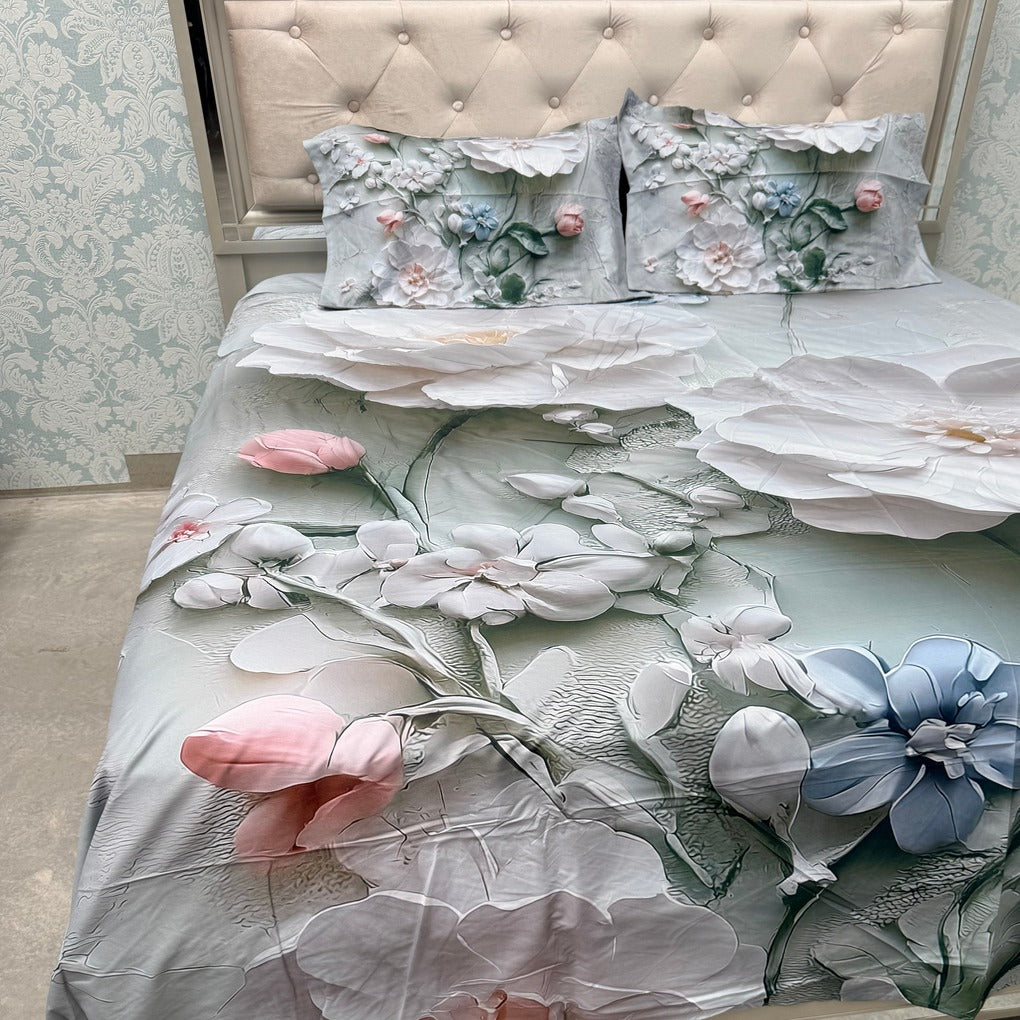 PREMIUM SOFT COTTON SUPER KING SIZE HEAVY BEDSHEET SET – 11D COLLECTION
