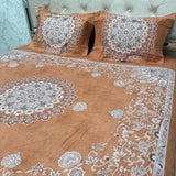 SUMMER DESINER PREMIUM SUPER KING SIZE BEDSHEET SET IN PURE COTTON