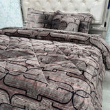 WINTER SUPER KING SIZE HEAVY QUILT SET IN VELVET