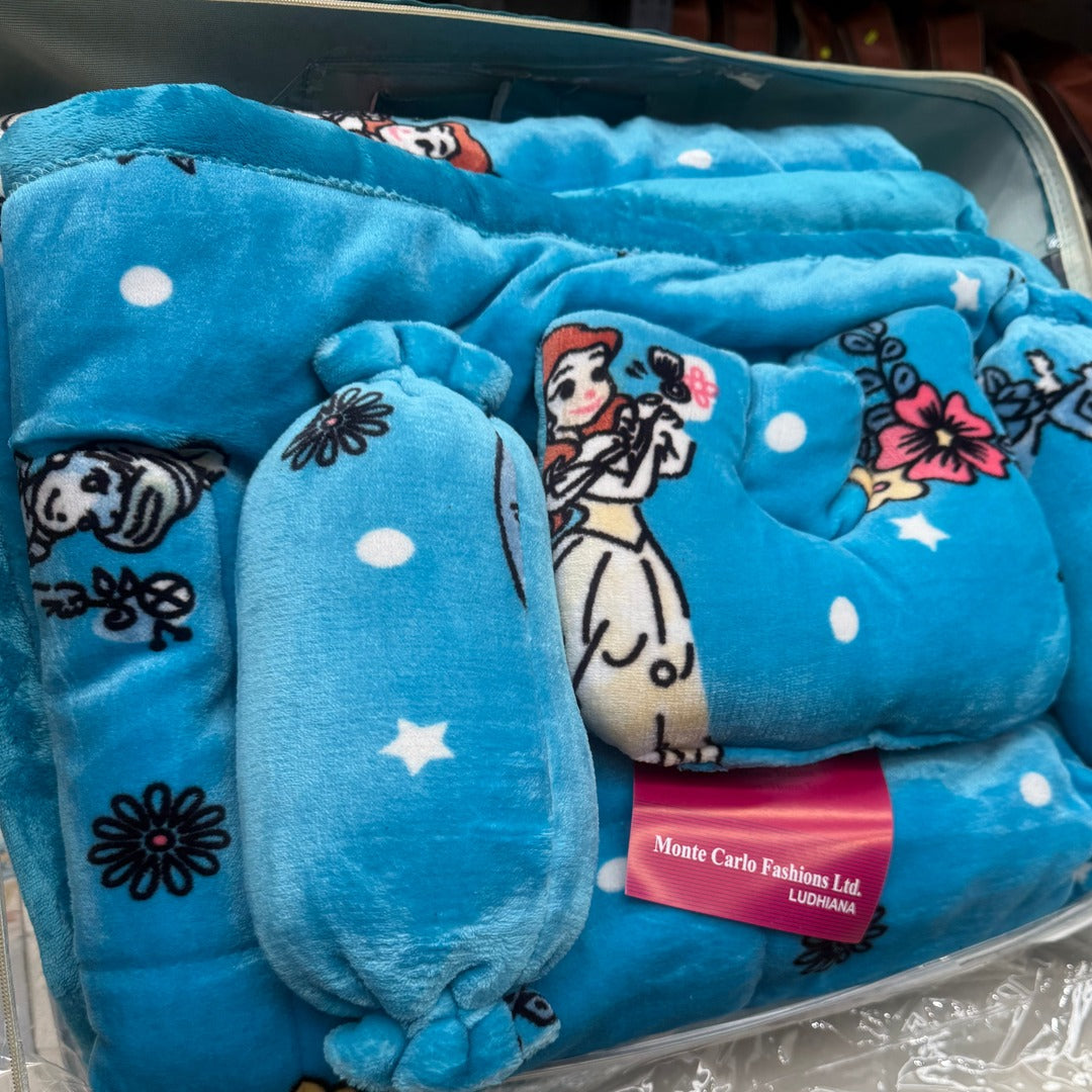 WINTER MONTE CARLO 5 PCS WARM BABY QUILT SET FOR CORT