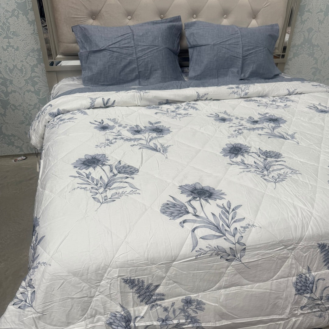 SUMMER PURE COTTON 4 PCS KING SIZE COMFORTER SET