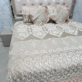 TURKISH STYLE DESIGNER VELVET BEDCOVER SET – ALL SEASON LUXURY ( QUEEN TO KING SIZE)