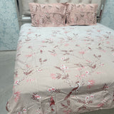 SUMMER QUEEN SIZE PURE COTTON FLAT BEDSHEET SET