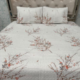 SUMMER REVERSIBLE QUILTED 3 PCS BEDPCVER SET