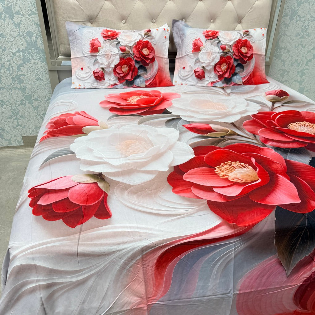 PREMIUM SOFT COTTON SUPER KING SIZE HEAVY BEDSHEET SET – 11D COLLECTION