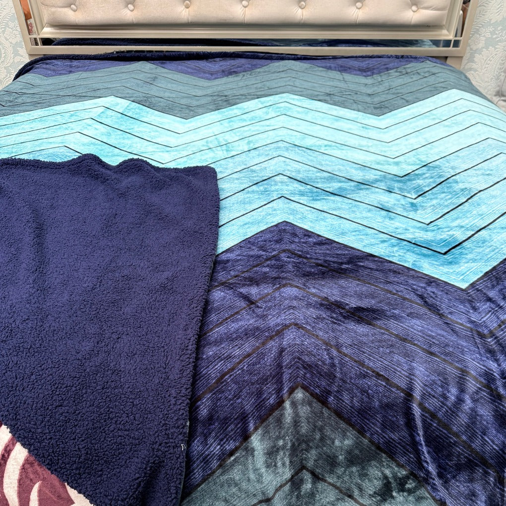 REMIUM THICK SHER FUR QUILT COVER WITH HIDDEN ZIP – QUEEN SIZE