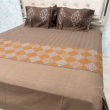 SUMMER PURE COTTON JACARRAD PRINT QUEEN SIZE BEDSHEET SET