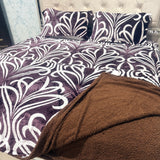 PREMIUM SHERPA WINTER QUILT COVER SET – QUEEN SIZE FITTED BEDSHEET SET