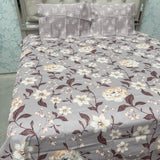 SUMMER QUEEN SIZE PURE COTTON FLAT BEDSHEET SET