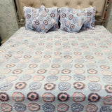 ANTI-SKID PURE CLEAR BEDSHEET SET 5 PCS KING SIZE BEDDING SET