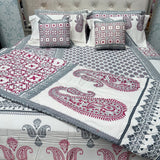 LUXURY JAIPURI 8-PIECE BAMBOO COTTON COMFORTER SET – SUPER KING SIZE