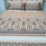 SUMMER DESINER PREMIUM SUPER KING SIZE BEDSHEET SET IN PURE COTTON