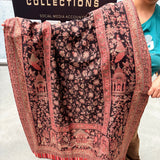 PAKISTANI DO RUKHA (ਦੋ ਰੁੱਖਾ )TRIPLYKANI PASHMINA REVERSIBLE SHAWL