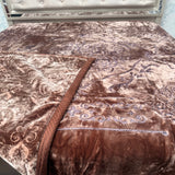 LUXURY SUPER SOFT DOUBLE PLY HEAVY REVERSIBLE WINTER BLANKET – ULTRA WARM PREMIUM BEDDING