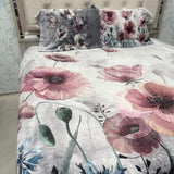 ROYAL WINTER DIGITAL PRINT KING SIZE FLAT BEDSHEET SET – 3 PCS ANTI-SKID BEDDING