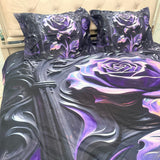 SUMMER SUPER KING SIZE 7 D BEDHSEET SET