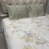 SUMMER SUPER KING SIZE ( JUMBO SIZE ) FLAT MUSLIN PURE COTTON BEDHSEET SET