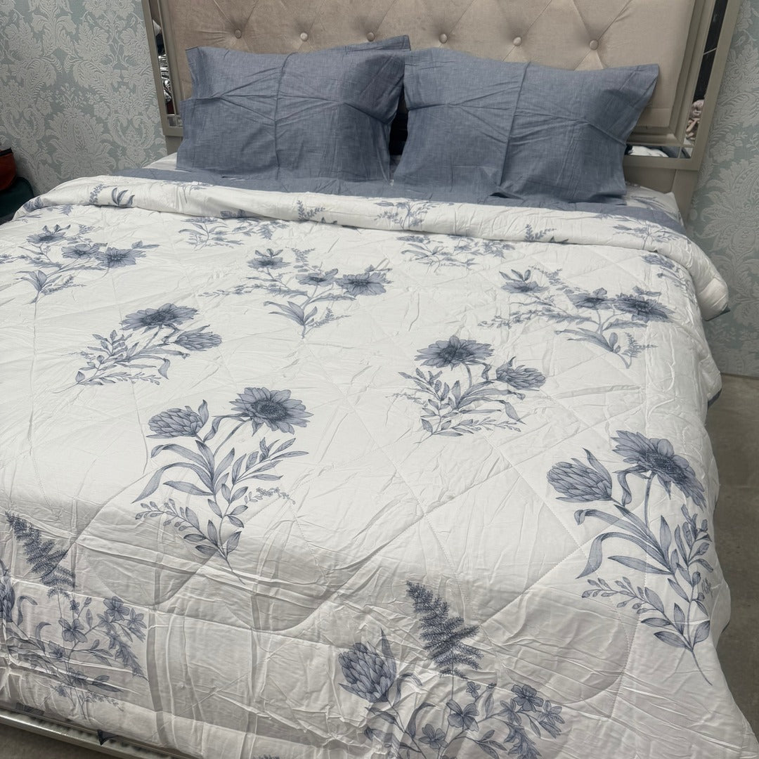 SUMMER PURE COTTON 4 PCS KING SIZE COMFORTER SET