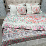 LUXURY JAIPURI 8-PIECE BAMBOO COTTON COMFORTER SET – SUPER KING SIZE