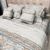 LUXURY JAIPURI 8-PIECE BAMBOO COTTON COMFORTER SET – SUPER KING SIZE