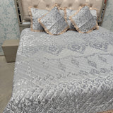 TURKISH STYLE DESIGNER VELVET BEDCOVER SET – ALL SEASON LUXURY ( QUEEN TO KING SIZE)