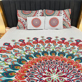 PRE ORDER DESINER 5 PCS COLOURFUL KING SIZE BEDCOVER SET IN COTTON (AVAILABLE IN TWO WEEKS)