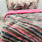 PREMIUM  6-PIECE ANTI-ALLERGIC HYPOALLERGENIC MICROFIBRE VELVET QUILT SET – SUPER KING