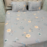 SUMMER QUEEN SIZE PURE COTTON FLAT BEDSHEET SET