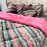 PREMIUM  6-PIECE ANTI-ALLERGIC HYPOALLERGENIC MICROFIBRE VELVET QUILT SET – SUPER KING