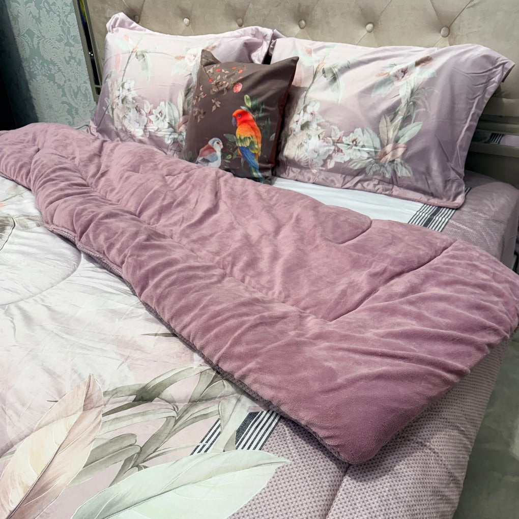 ROSEPETEL DIGITAL FLORAL PRINT QUILT SET | SUPER WARM & SOFT | QUEEN/KING