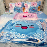 SUMMER SUPER KING SIZE 7 D FLAT BEDSHEET SET