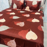 SUMMER QUEEN SIZE 3 PCS GLACE COTTON BEDSHEET SET