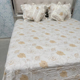 SUMMER SUPER KING SIZE 5 PCS PURE COTTON BEDSHEET SET