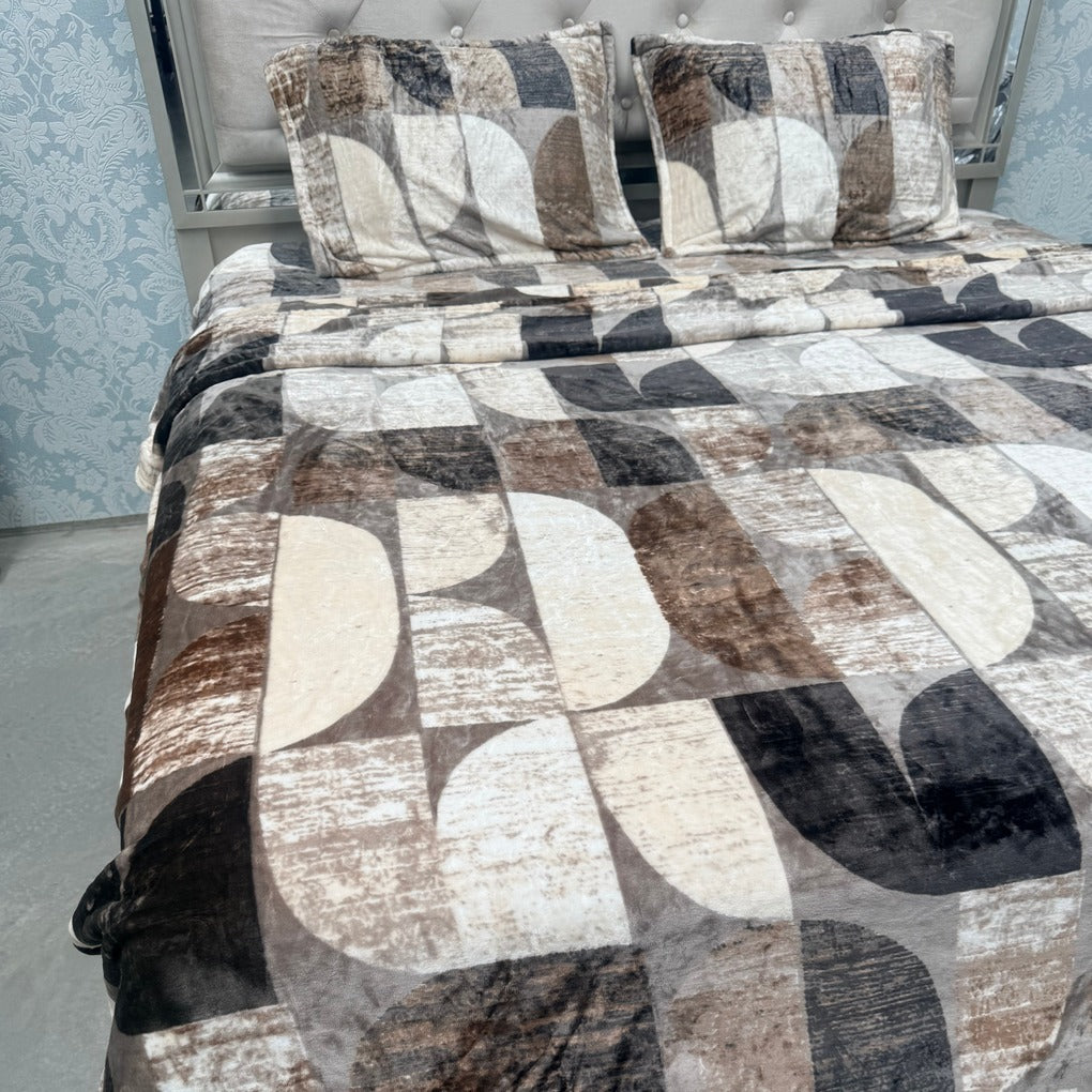 WINTER WARM QUEEN SIZE 4 PCS QUILT COVER SET