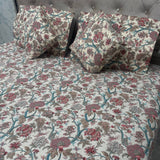 SUMMER QUILTED JAIPURI STYLE KING SIZE 5 PCS BEDSHEET SET