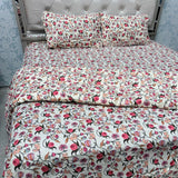 JAIPURI PRINTS PURE COTTON VINTAGE FLORAL COMFORTER SET – KING TO SUPER KING