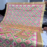 PREMIUM RUMALA SAHIB IN SILK 4 PCS WITH TWO PALKAN